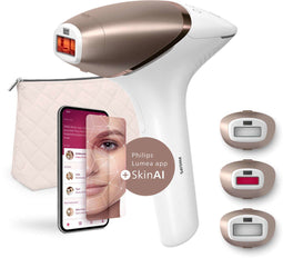Philips Lumea IPL 9900 - Haarverwijderingstechnologie IPL - Draadloos - Roségoud/Wit