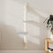 vidaXL - Kattenmeubel - wandgemonteerd - met - krabpaal - 108 - cm - lichtgrijs
