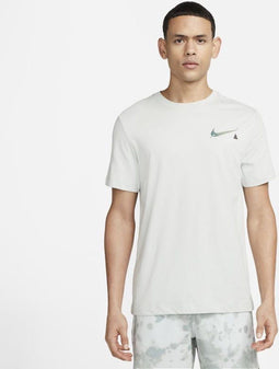 Nike Dri-fit Yoga Sportpolo Heren Lichtgrijs Maat L