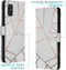 iMoshion Hoesje Geschikt voor Samsung Galaxy A51 Hoesje Met Pasjeshouder - iMoshion Design Softcase Bookcase - Wit / Meerkleurig / Goud / White Graphic