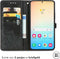 iMoshion Hoesje Geschikt voor Samsung Galaxy S24 Plus Hoesje Met Pasjeshouder - iMoshion Mandala Bookcase - Zwart