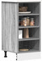 vidaXL - Onderkast - 40x44,5x81,5 - cm - bewerkt - hout - grijs - sonoma - eikenkleur