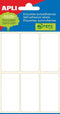 Apli witte etiketten ft 26 x 54 mm (b x h), 36 stuks, 6 per blad (2681)