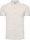 Mario Russo Korte Mouwen Overhemd - Polo Shirt Heren - Luchtdoorlatend - Steen Grijs (3XL)