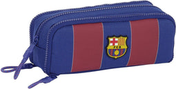 Pennenetui met 2 vakken F.C. Barcelona Rood Marineblauw 21 x 8 x 8 cm