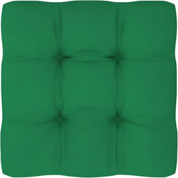 vidaXL - Palletkussen - 80x80x12 - cm - stof - groen