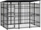 vidaXL - Hondenkennel - met - dak - 3,69 - m² - staal