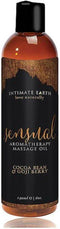 Intimate Earth Sensual - Massage Olie - Cacoa Goji Bes - 240 ml