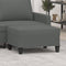 vidaXL - Voetenbank - 70x55x41 - cm - stof - donkergrijs