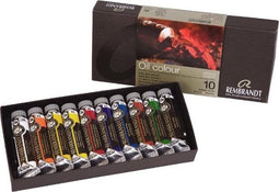 Oil Colour set 10 kleuren 15 ml tubes olieverf
