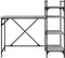 vidaXL - Computerbureau - met - schappen - 120x47x109 - cm - grijs - sonoma