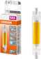 OSRAM LED Slim Line slanke meerkleurige LED-lamp met R7s retrofit-voet, 4,5 W / 470 lm, helder, koel wit licht met 4000 K, niet dimbaar, IP20, loodvrij glas, 16 mm diameter.