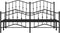 vidaXL - Bedframe - met - hoofd- - en - voeteneinde metaal - zwart - 160x200 - cm