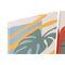 Schilderij DKD Home Decor Tropisch (30 x 1,8 x 40 cm) (4 Stuks)