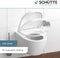 SCHÜTTE WC-Bril 82910 D-SHAPE WHITE - Duroplast - D-vorm - Soft Close - Afklikbaar - RVS-Scharnieren - Belastbaar tot 175 kg - Gelakt - Wit