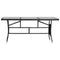 vidaXL - Tuintafel - 170x80x74 - cm - poly - rattan - zwart