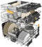 Bauknecht BKSV1 PAM - Inbouwvaatwasser - PowerClean Pro - Roestvrijstalen look