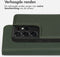 Accezz Samsung Galaxy S21 Ultra - 2 in 1 Wallet Book Case - Echt Nappa leer met uitneembare backcover - Groen
