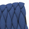 vidaXL - Kantoorstoel - draaibaar - stof - blauw