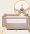 Lionelo Jasmin Easy Fold Reisbedje - Opvouwbaar in seconden - 2 Hoogtes Matras T25 - Inclusief Reistas - Beige