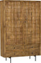 Kast mangohout - Kast industrieel - Houten kast 180cm