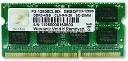 G.Skill F3-12800CL9S-4GBSQ - Geheugenmodule 4 GB DDR3 - 1600 MHz CAS 9