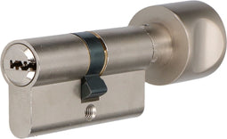 Cilinder - Vernikkeld - Messing - S2 - S2 veiligheidsF6 SKG**, knop