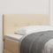 vidaXL - Hoofdbord - met - Knopen - Gequilte - Crème - 90 - cm - Stof