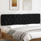 vidaXL - Hoofdbordkussen - 200 - cm - stof - zwart