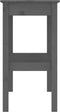 vidaXL - Wandtafel - 110x40x75 - cm - massief - grenenhout - grijs