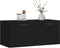 vidaXL - Wandkast - 80x36,5x35 - cm - bewerkt - hout - zwart