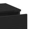 vidaXL - Nachtkastje - 2 - stuks - Zwart - Eiken - 40x35x65 - cm - Engineered - Wood
