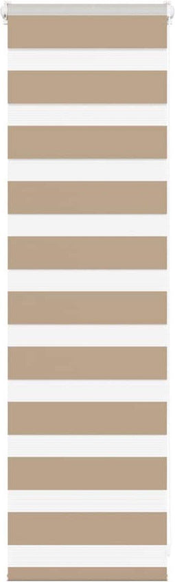 vidaXL - Zebrajaloezie - 40x100 - cm - stofbreedte - 35,9 - cm - polyester - zandbruin