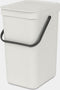 Brabantia Sort & Go Prullenbak - 12 liter - Afvalscheiding - Light Grey