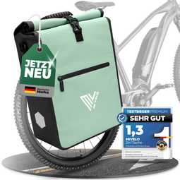 MiVelo Max - 2-in-1 Waterdichte Fietstas - 25 L - Mint