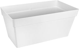 Elho Loft Urban Terrace 70 - Plantenbak op Wielen - 51 l - Ø 69.3 x H 32.5 cm - Wit