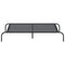 Hondenmand verhoogd 130x80x20 cm textiel en staal zwart