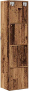 vidaXL - Boekenkast/tv-meubel - 36x30x143cm - bewerkt - hout - oud - houtkleurig