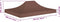 vidaXL - Partytentdak 270 g/m² - 410 x 280 cm - Bruin