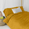 Dekbedovertrek set HappyFriday Basic Kids Mosterd Bed van 80 2 Onderdelen