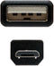 Nanocable 10.01.0501 - USB A naar USB 2.0 micro - 180 cm - Zwart