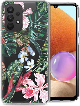 iMoshion Hoesje Geschikt voor Samsung Galaxy A33 Hoesje Siliconen - iMoshion Design hoesje - Groen / Tropical Jungle