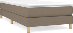 vidaXL - Bedframe - zonder - matras - 80x200 - cm - stof - taupe