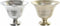 Vaas DKD Home Decor Gouden Fluitglas Champagne Zilverkleurig Aluminium 30 x 30 x 23 cm Modern (2 Stuks)