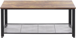 Salontafel donkerbruin/zwart ASTON