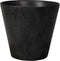 Ter Steege Bloempot - zwart - natuursteen look - D32 x H29 cm - Artstone - bloempot