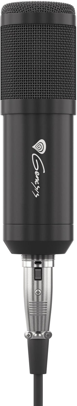 Genesis NGM-1695 Radium 300 XLR - Game microfoon - Cardioïde opname - Zwart