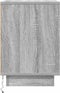 vidaXL - Nachtkastjes - met - LED - 2 - st - 38x34x50 - cm - grijs - sonoma