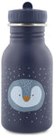 Trixie Drinkfles - Mr. Penguin - RVS Waterfles voor kinderen - 350ml - Lekvrije Fles - Blauw