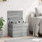 vidaXL - Opbergbox - 60x42x46 - cm - bewerkt - hout - grijs - sonoma - eikenkleurig